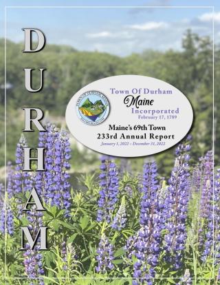 Town of Durham First Place Winner in Annual Report Competition